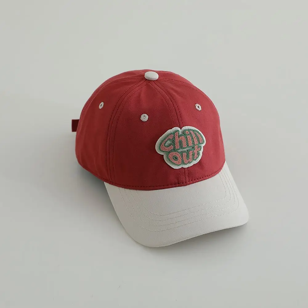 Ins Korean Kids Hats Spring Fall Color Matching Casual Baseball Caps - Image 5