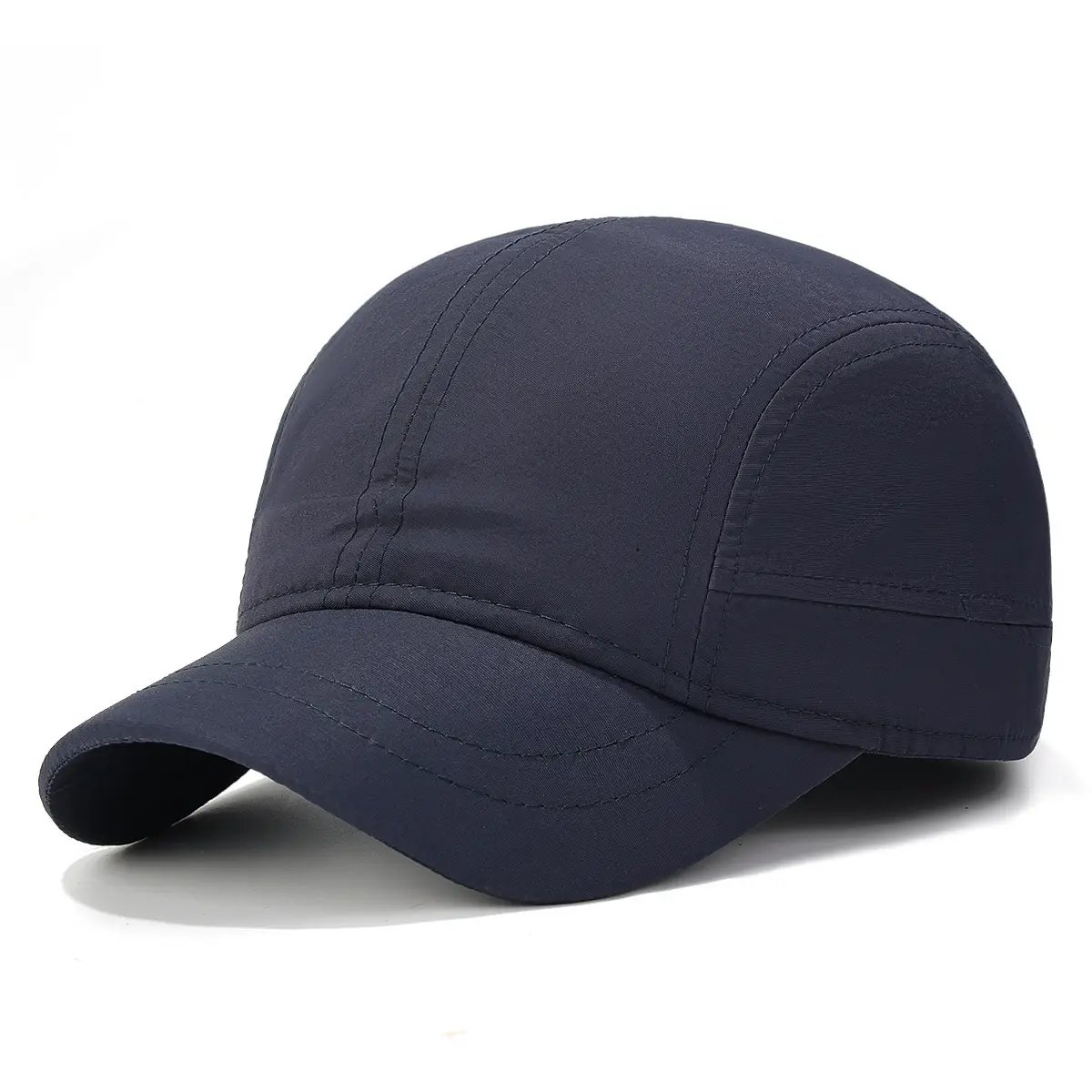 Men's Navy Blue Waterproof Baseball Cap with Short Brim - Image 11