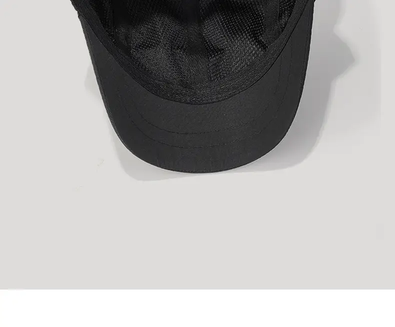 Men's Navy Blue Waterproof Baseball Cap with Short Brim — feature 12