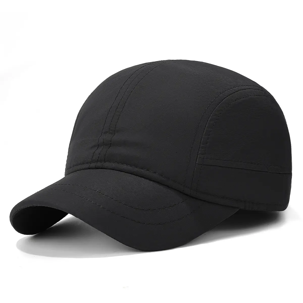 Men's Navy Blue Waterproof Baseball Cap with Short Brim - Image 2