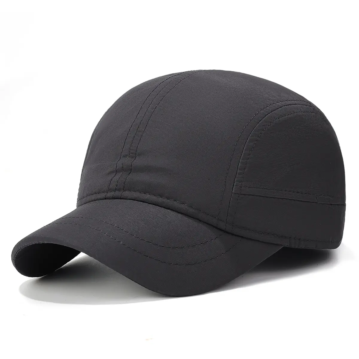 Men's Navy Blue Waterproof Baseball Cap with Short Brim - Image 3
