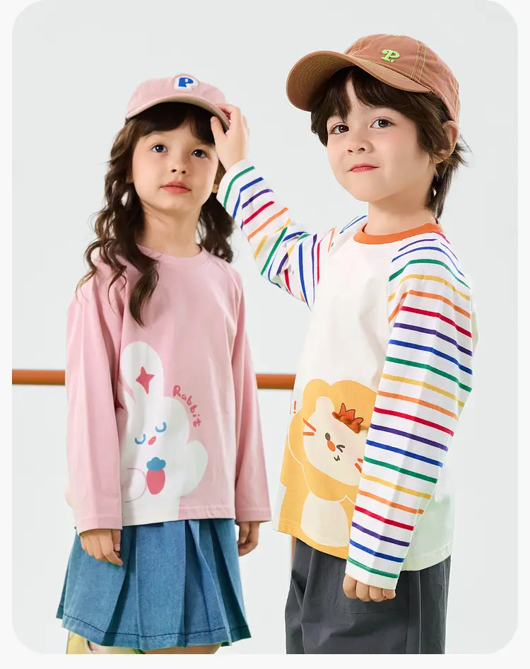 Dudu 100% Cotton Boys Girls T-Shirt Spring Set — feature 15