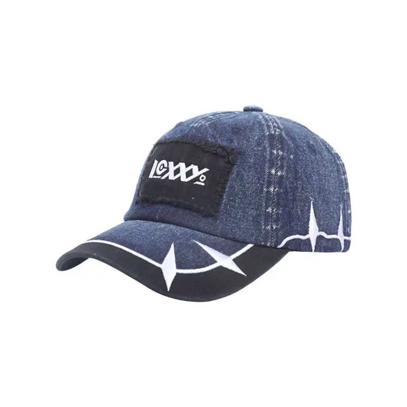 Blue Hip-Hop Letter Embroidery Baseball Cap 111g - Image 8
