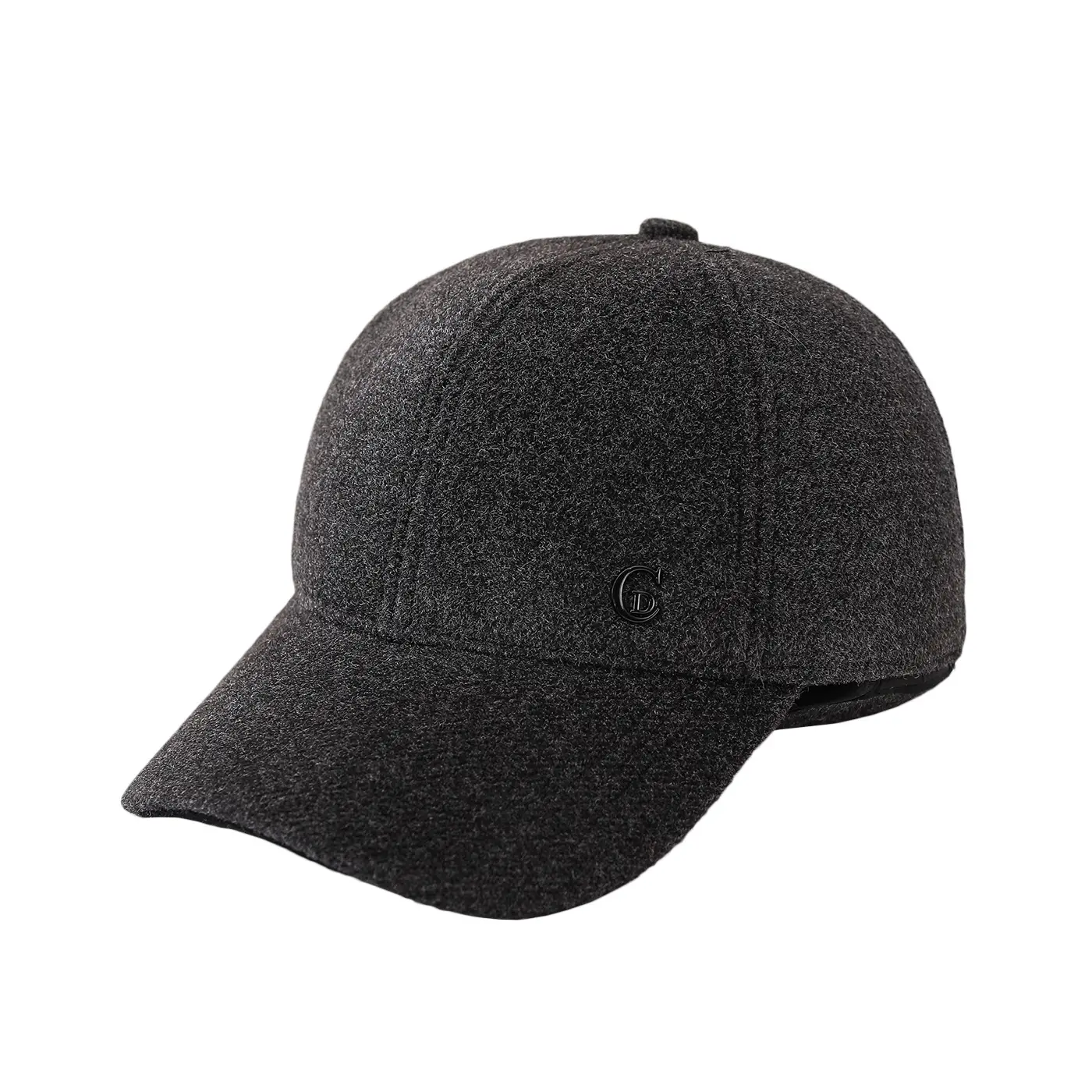 Men's Warm Baseball Cap Black Brown Grey Winter Ear Protection - Image 6