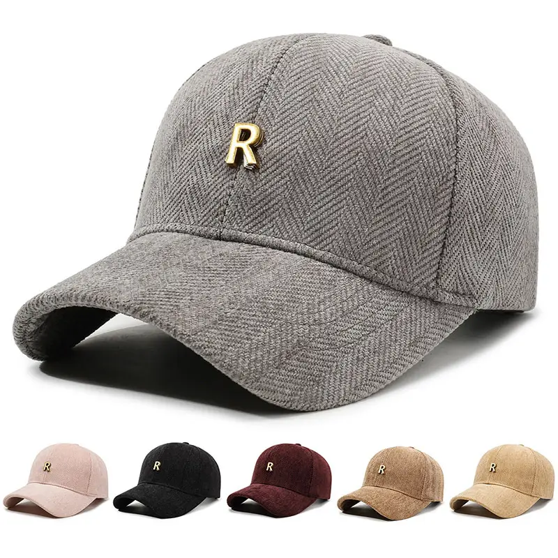 Black Korean Style Baseball Cap with Gold Logo - Image 8