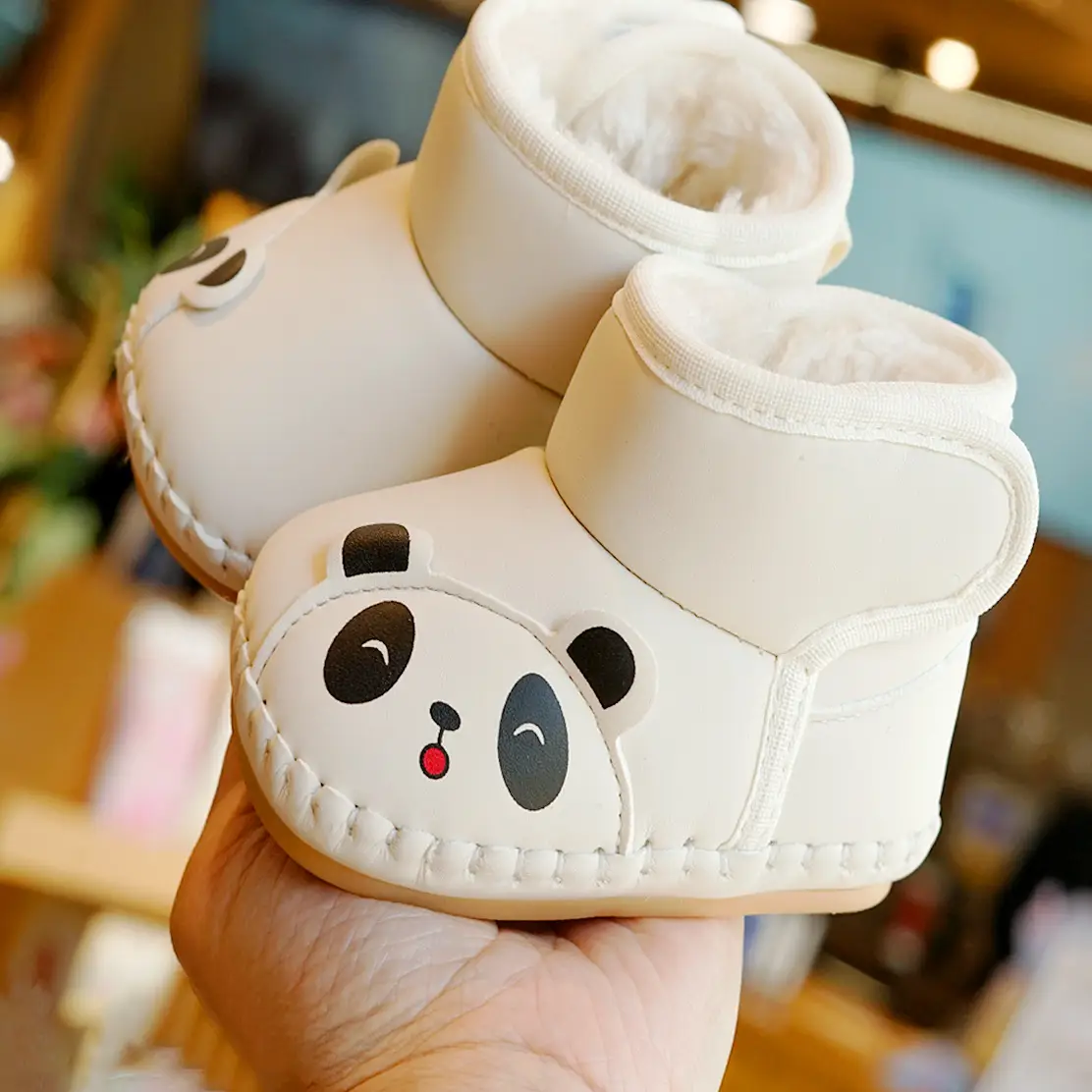 Baby Shoes Soft Sole Non-Slip Winter Fleece-Lined 0-1Y