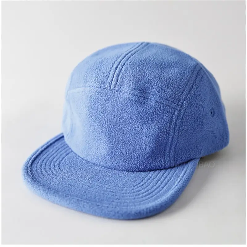 Men's Pink Fleece Trim Cap with Flat Brim - Image 11