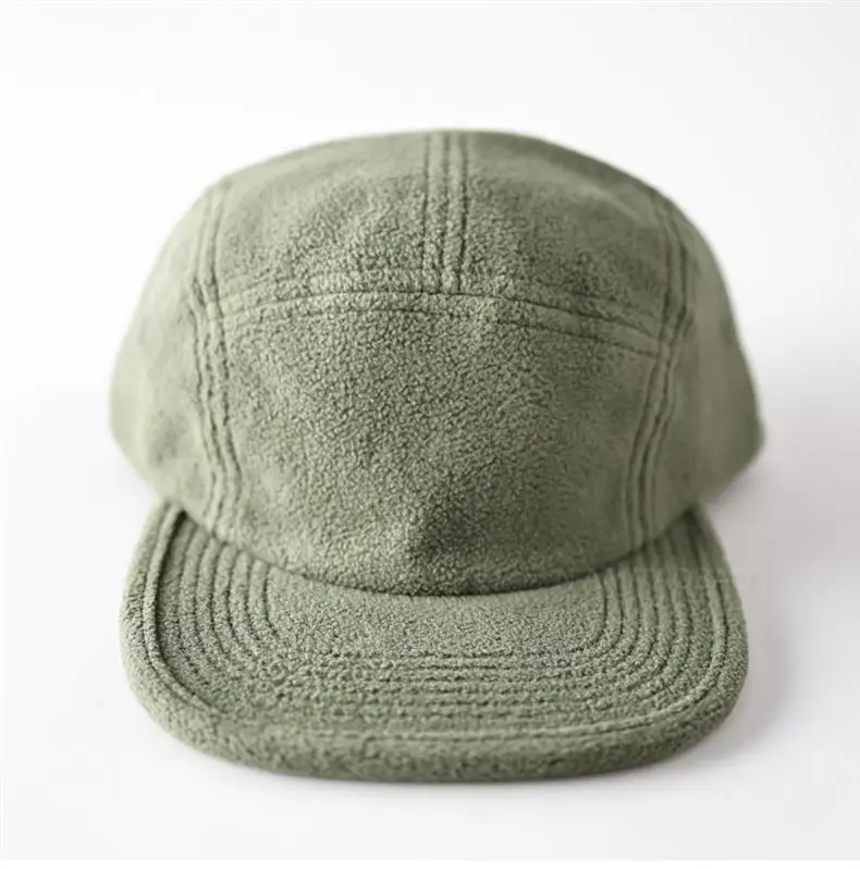 Men's Pink Fleece Trim Cap with Flat Brim — feature 8