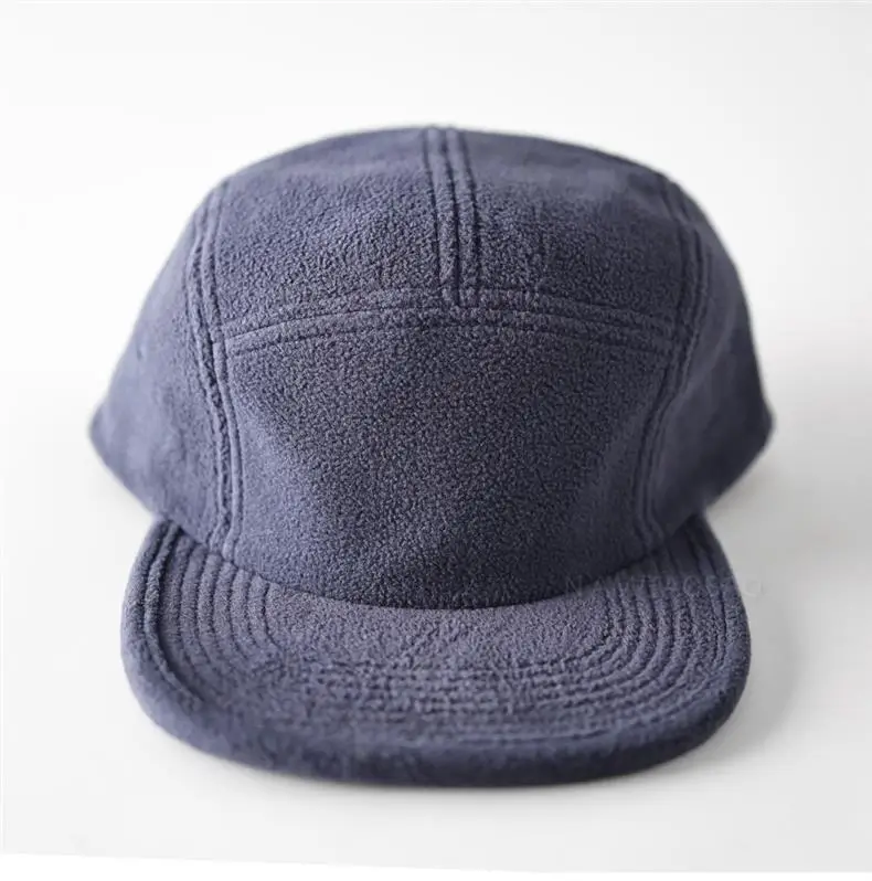Men's Pink Fleece Trim Cap with Flat Brim — feature 9
