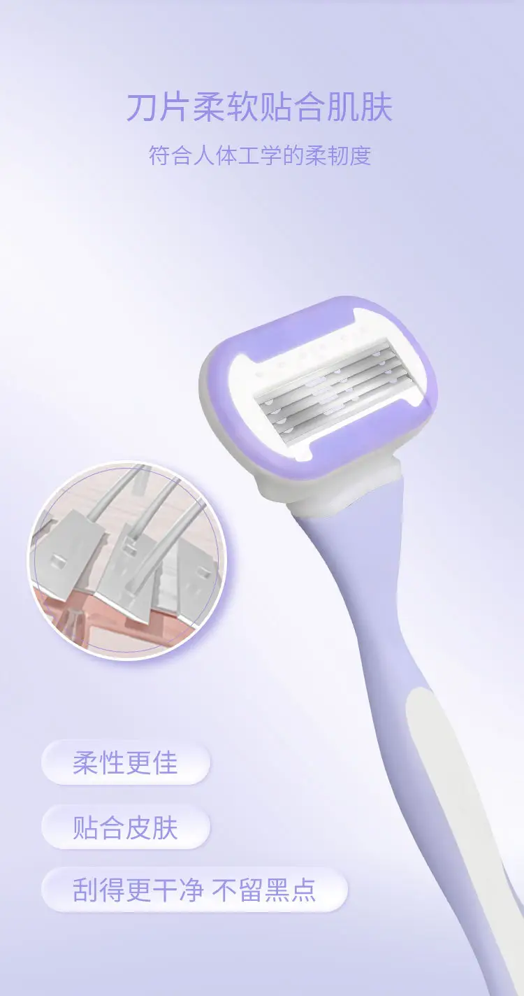 Shaving Razor for Women, Specialized for Removing Underarm Hair, Suitable for Shaving Body Hair, Leg Hair, Underarm Hair, Pubic Hair, and Private Areas — feature 4