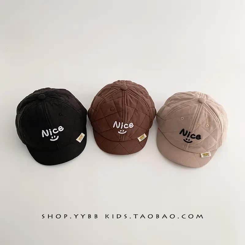 Baby Baseball Cap Warm Cotton Lining Winter