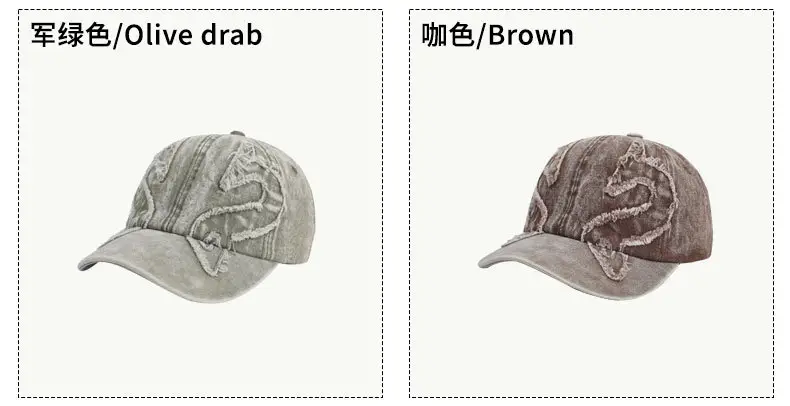 Washed Vintage Denim Baseball Cap for Men Women — feature 5