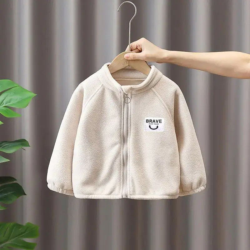 Children's Fleece Zipper Jacket Grey