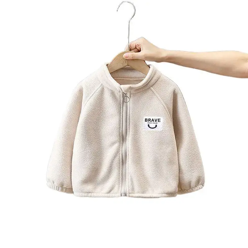 Children's Fleece Zipper Jacket Grey