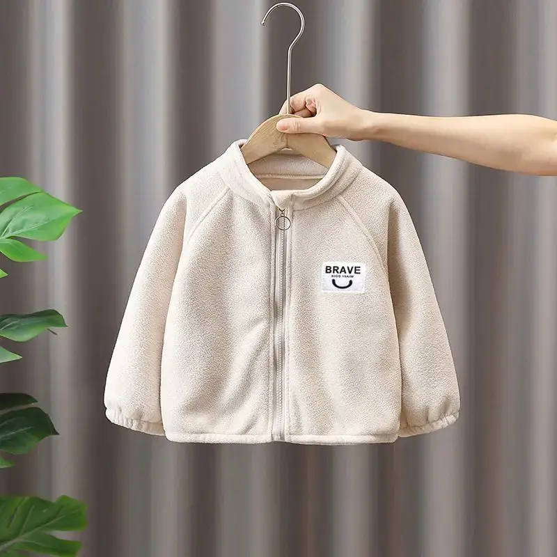 Children's Fleece Zipper Jacket Grey — feature 43