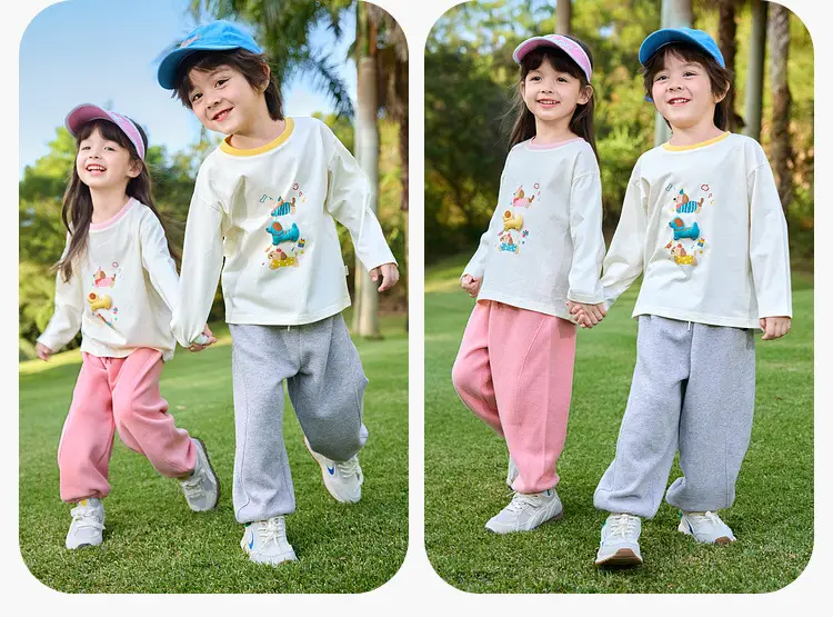 7A Antibacterial Pure Cotton Girls' Long Sleeve T-Shirt — feature 23