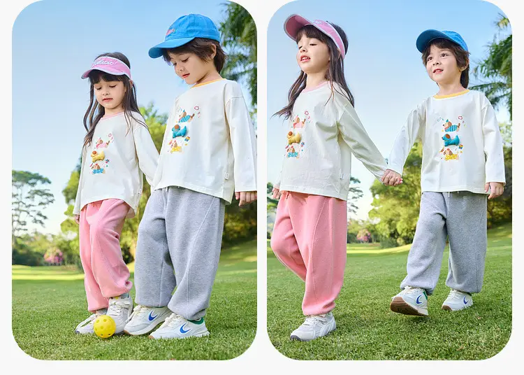 7A Antibacterial Pure Cotton Girls' Long Sleeve T-Shirt — feature 25