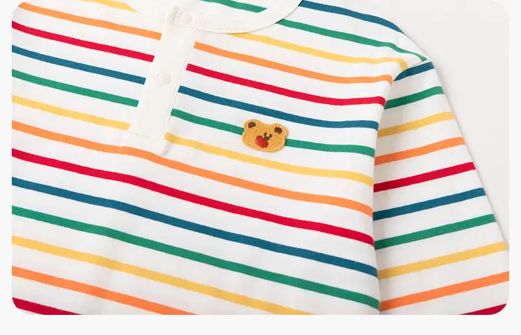 100% Cotton Kids T-Shirt Striped Spring 2026 — feature 21