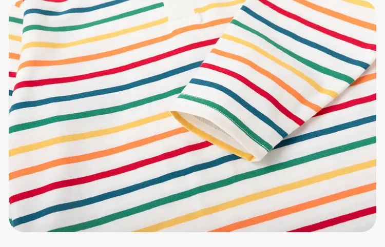 100% Cotton Kids T-Shirt Striped Spring 2026 — feature 22