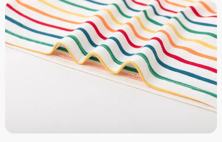 100% Cotton Kids T-Shirt Striped Spring 2026 — feature 24