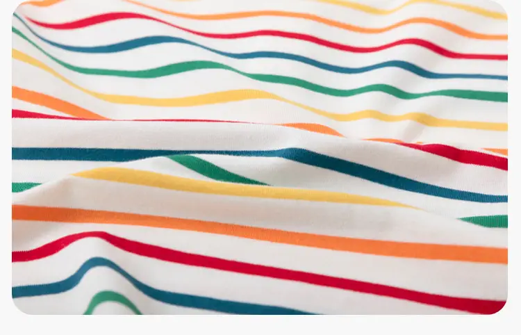 100% Cotton Kids T-Shirt Striped Spring 2026 — feature 25