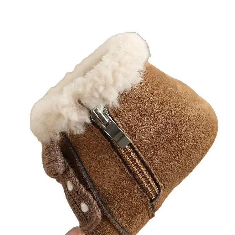 Winter Baby Boots Soft Fleece Lined Brown