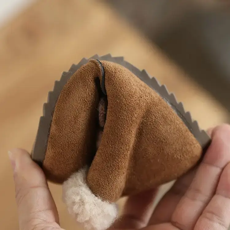 Winter Baby Boots Soft Fleece Lined Brown — feature 13