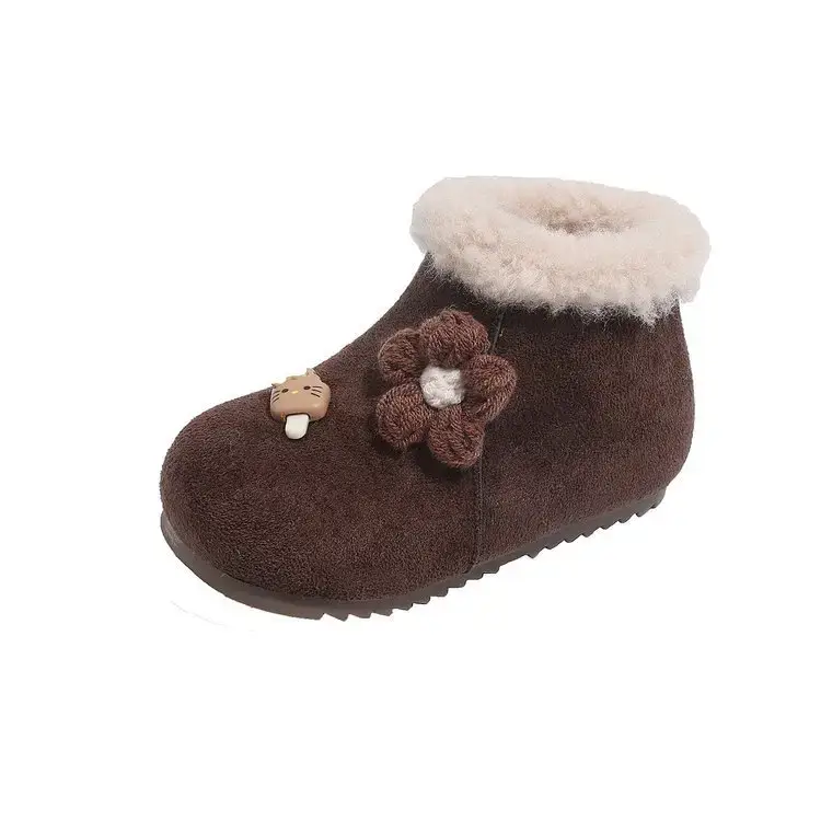 Winter Baby Boots Soft Fleece Lined Brown — feature 15