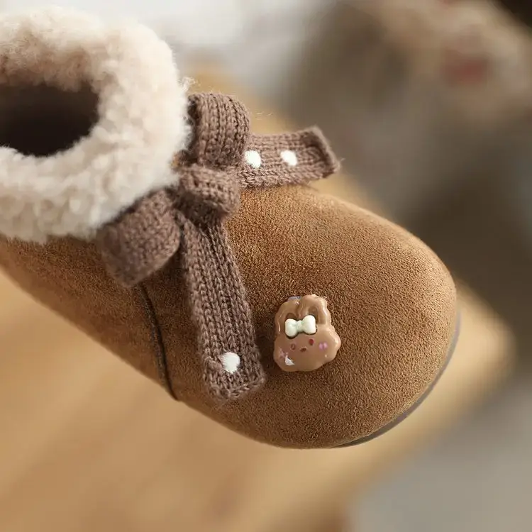 Winter Baby Boots Soft Fleece Lined Brown — feature 9