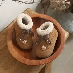 Winter Baby Boots Soft Fleece Lined Brown