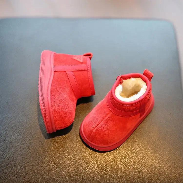 Boys' Winter Cotton Boots Brown Soft Soled — feature 8