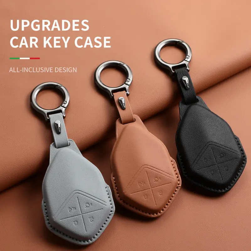 Changan Deep Blue S07 Key Cover Brown Leather - Image 24