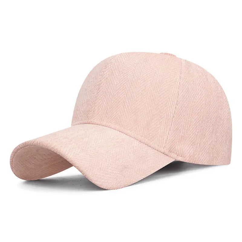 Gray Herringbone Baseball Cap for Men Women - Image 5
