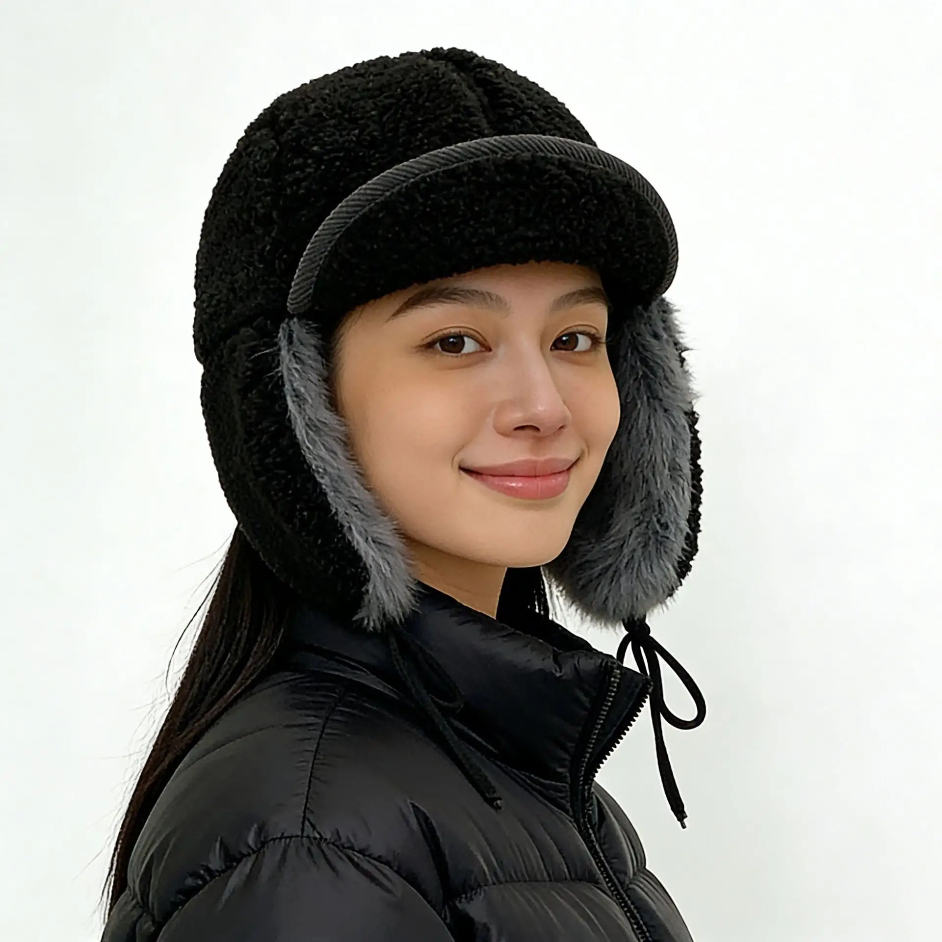 Women's Korean Style Fur Cap for Winter Warmth - Image 3