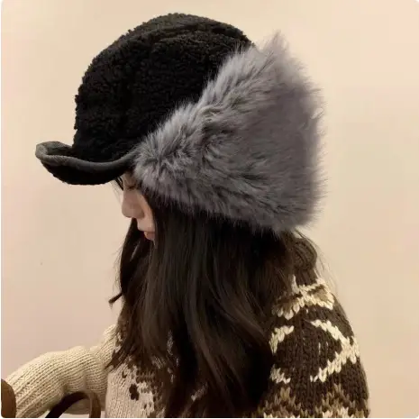 Women's Korean Style Fur Cap for Winter Warmth - Image 4