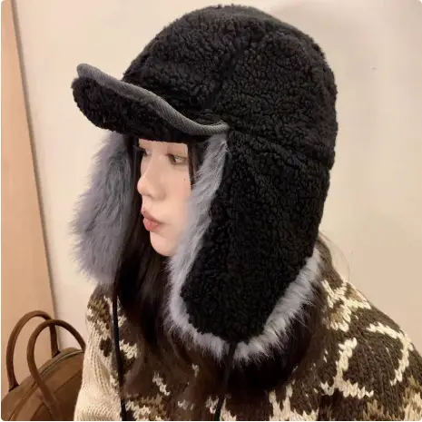 Women's Korean Style Fur Cap for Winter Warmth - Image 5