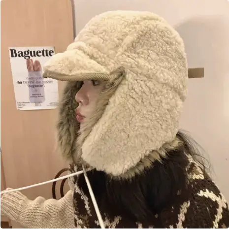 Women's Korean Style Fur Cap for Winter Warmth - Image 6