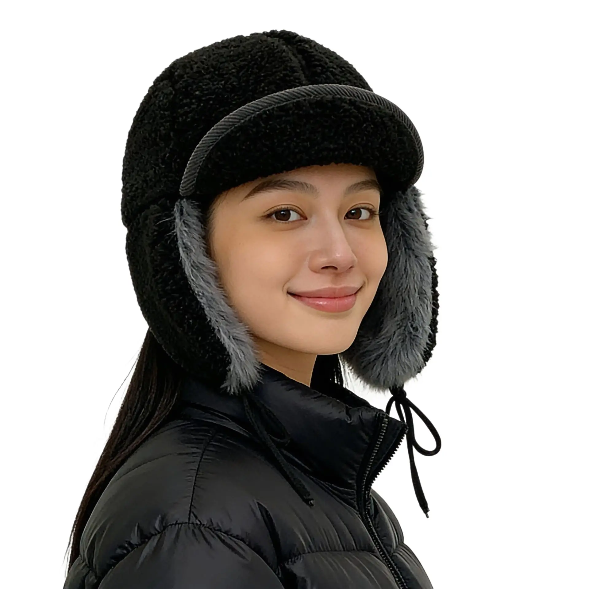 Women's Korean Style Fur Cap for Winter Warmth - Image 7