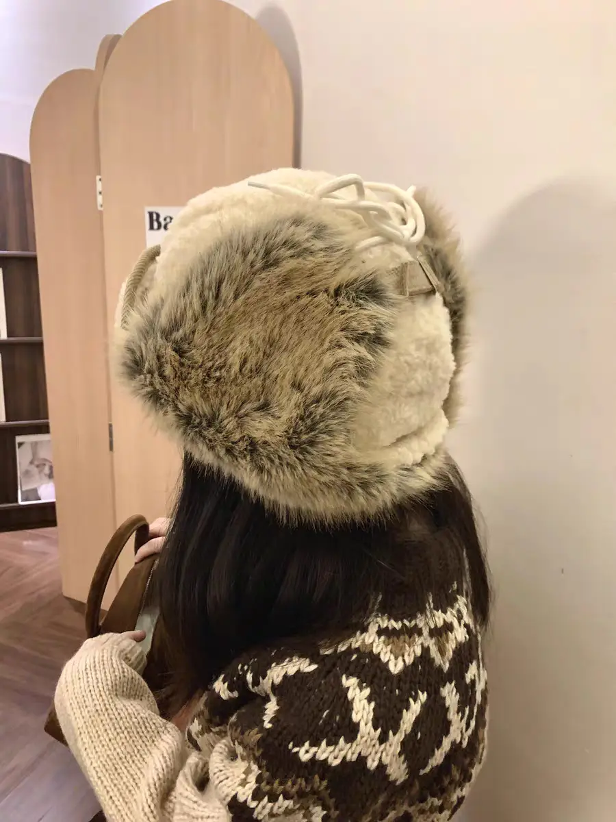 Women's Korean Style Fur Cap for Winter Warmth — feature 2