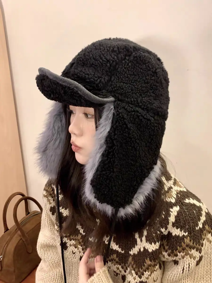 Women's Korean Style Fur Cap for Winter Warmth — feature 3