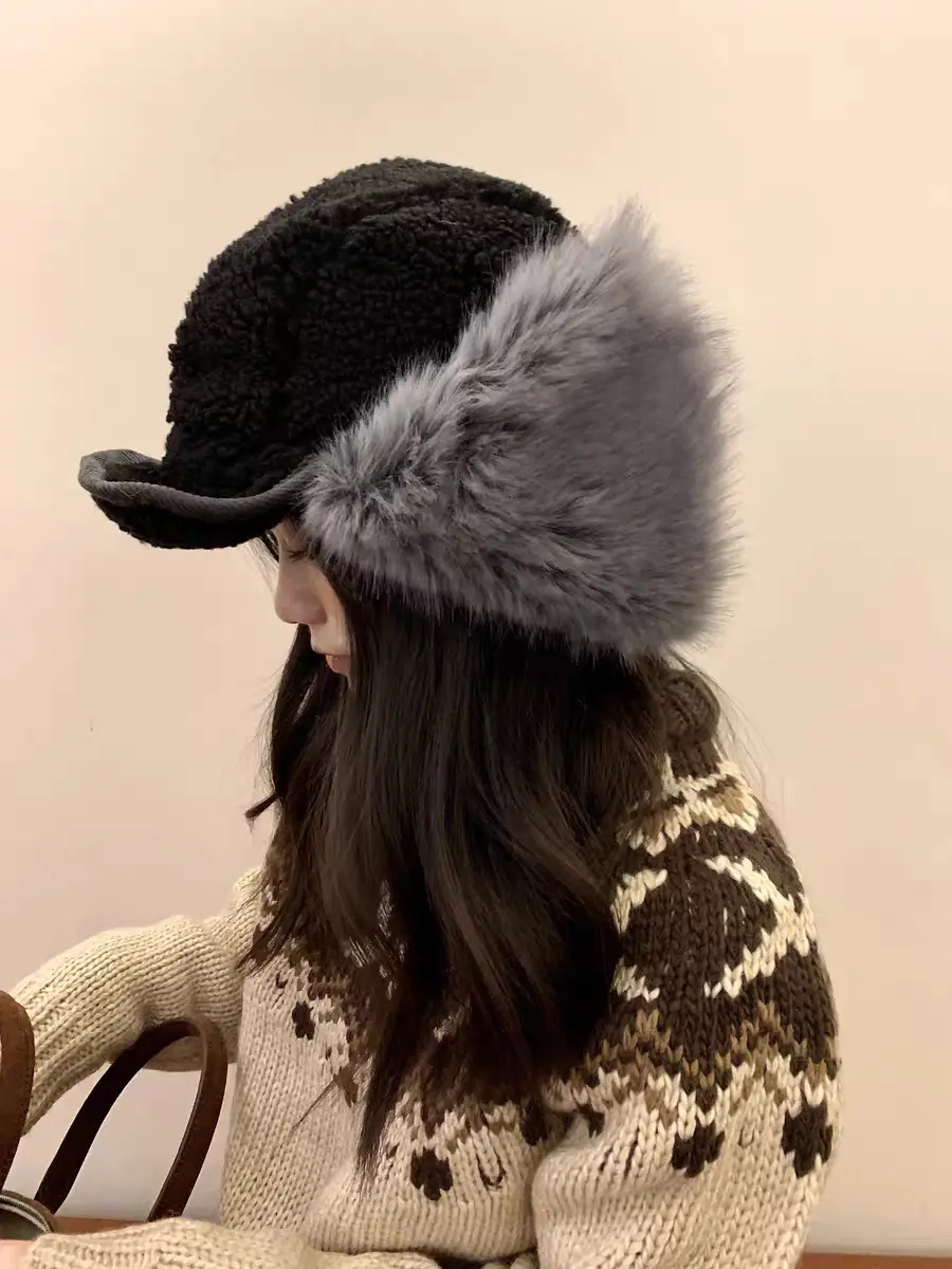 Women's Korean Style Fur Cap for Winter Warmth — feature 4