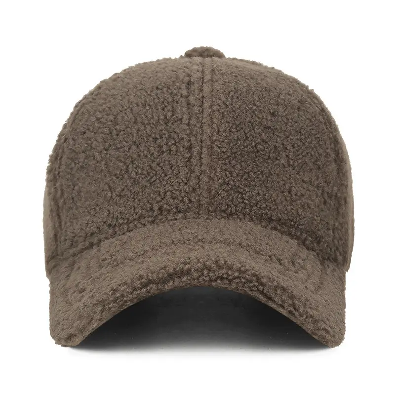 Winter Wool Cap Brown Women Men Warm - Image 16
