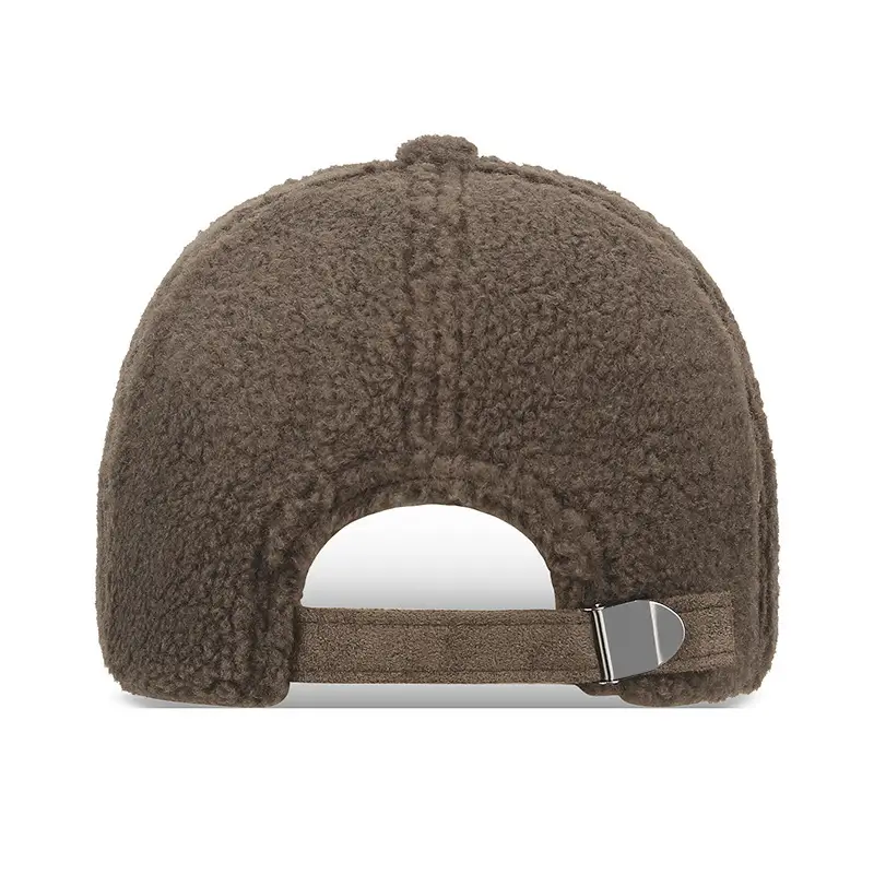 Winter Wool Cap Brown Women Men Warm - Image 17