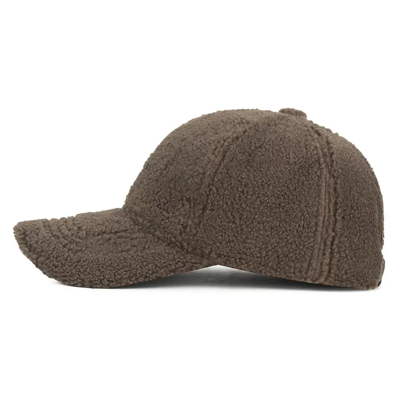Winter Wool Cap Brown Women Men Warm - Image 19