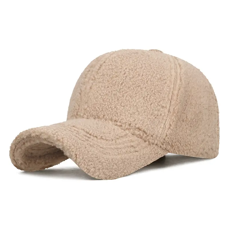 Winter Wool Cap Brown Women Men Warm - Image 13