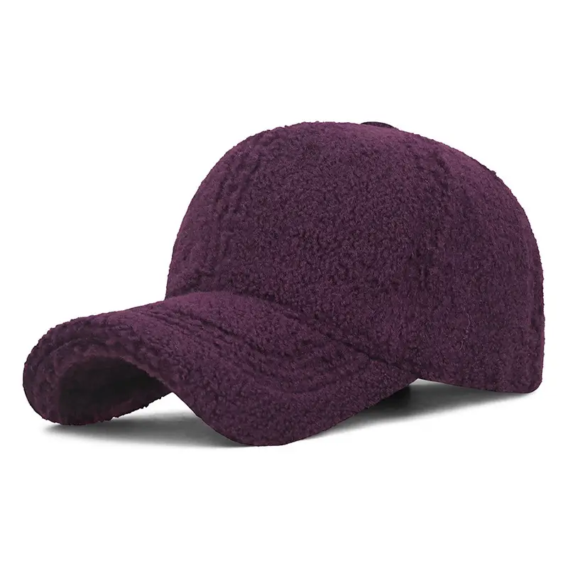 Winter Wool Cap Brown Women Men Warm - Image 14