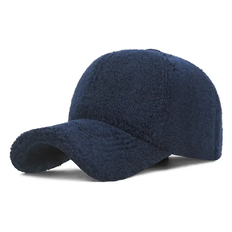 Winter Wool Cap Brown Women Men Warm - Image 2