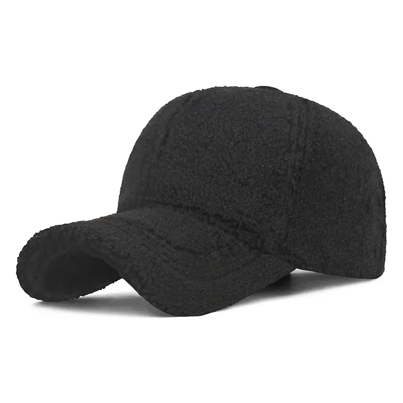 Winter Wool Cap Brown Women Men Warm - Image 4