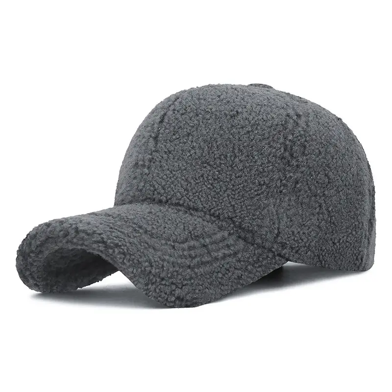Winter Wool Cap Brown Women Men Warm - Image 6
