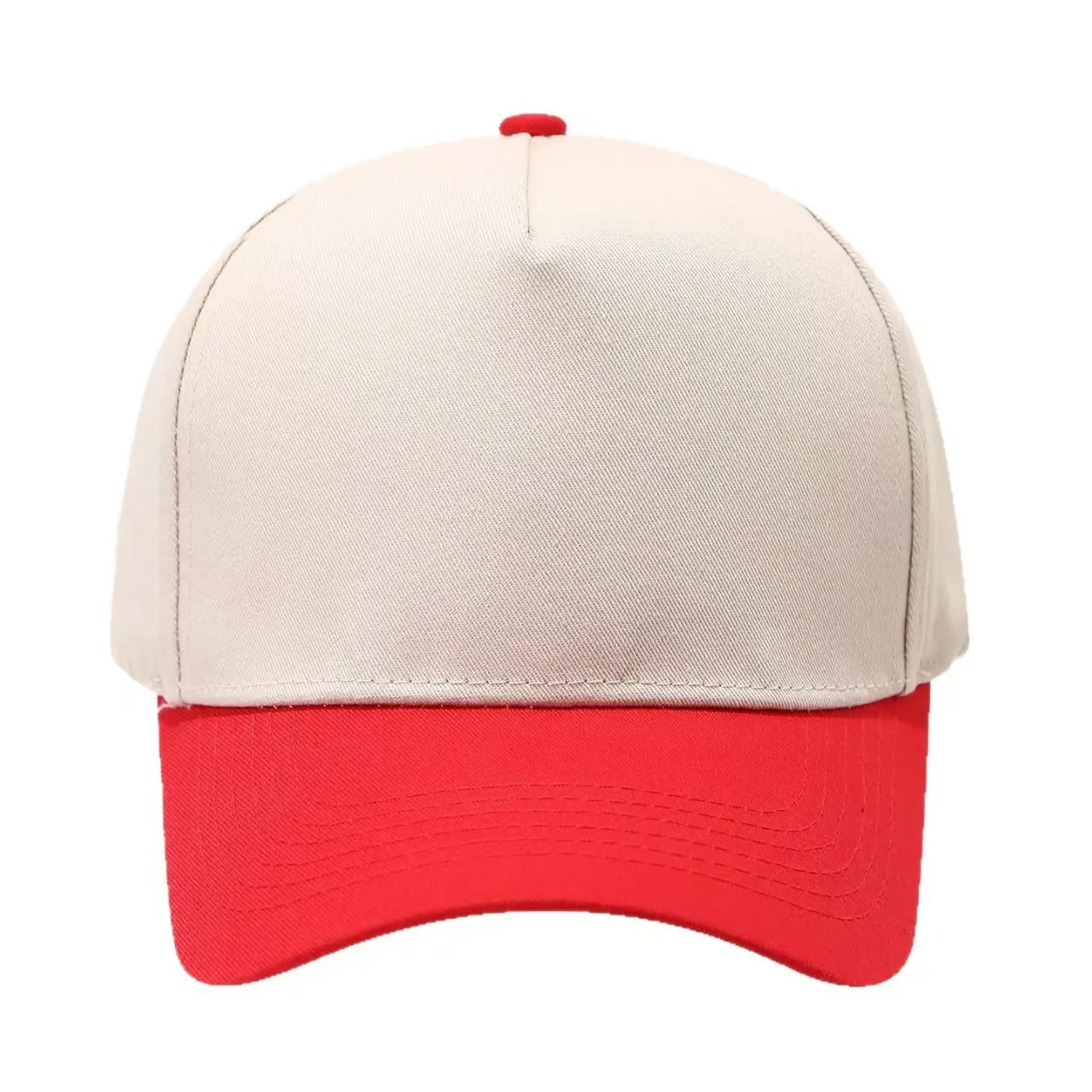 Pure Cotton Beige Peaked Cap for Men